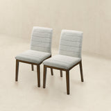Ines White Boucle Dining Chair (Set of 2) from Ashcroft Furniture - Luna Furniture