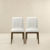 Ines White Boucle Dining Chair (Set of 2) from Ashcroft Furniture - Luna Furniture