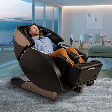 Luminary Syner-D Massage Chair - Brown from Infinity - Luna Furniture