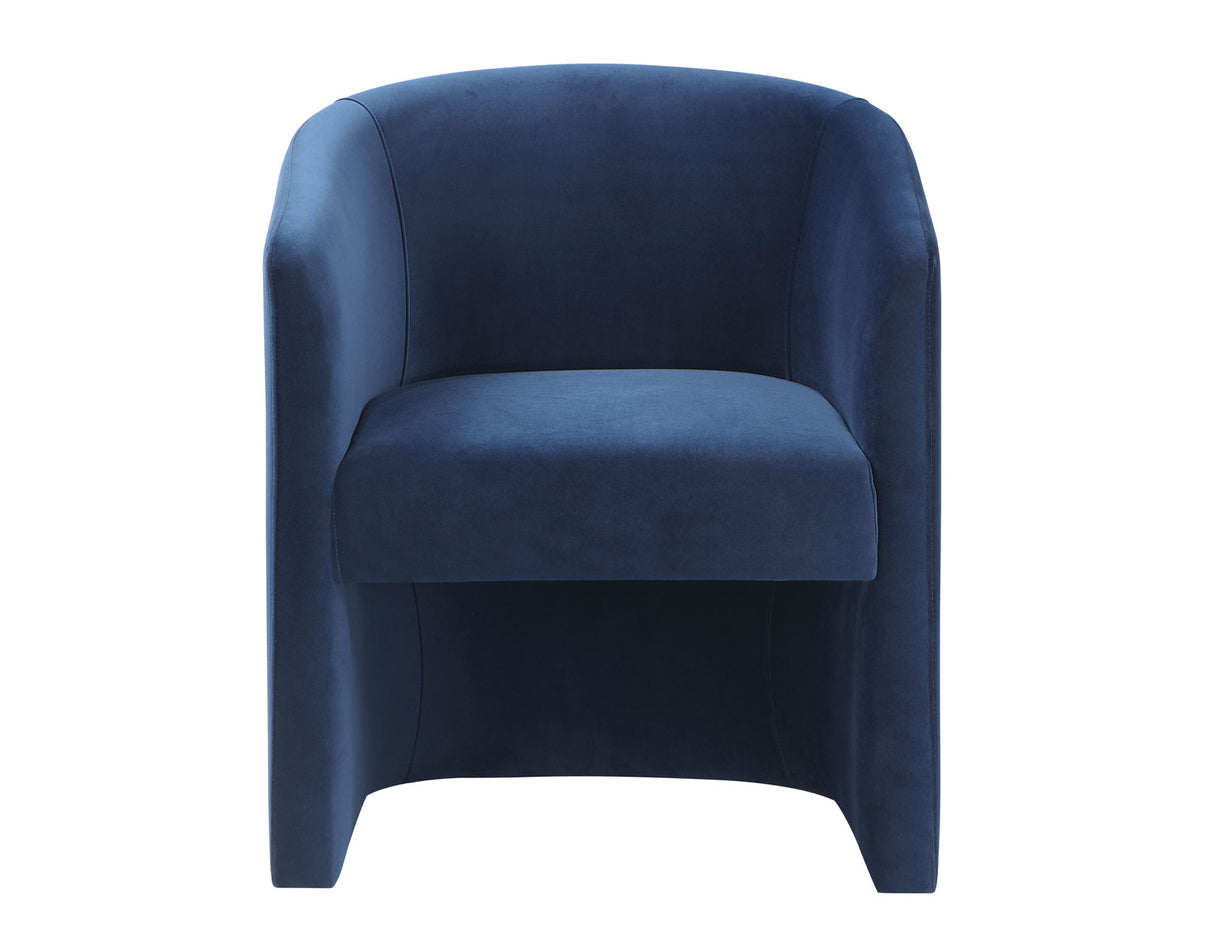 Iris Indigo Upholstered Chair from Steve Silver - Luna Furniture