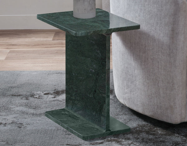 Irma Empress Green Marble Accent Table