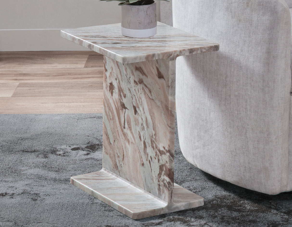 Irma Toronto Brown Marble Accent Table from Steve Silver - Luna Furniture