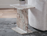 Irma Toronto Brown Marble Accent Table from Steve Silver - Luna Furniture