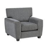 Isabel Dark Gray Living Room Set from Homelegance - Luna Furniture