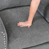 Isabel Dark Gray Loveseat from Homelegance - Luna Furniture