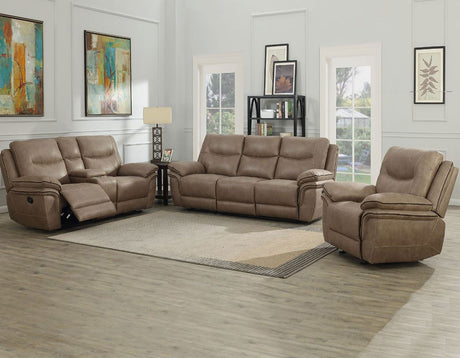 Isabella Sand Manual Reclining Sofa from Steve Silver - Luna Furniture