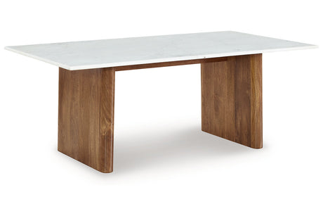 Isanti Light Brown/White Coffee Table and 2 End Tables from Ashley - Luna Furniture