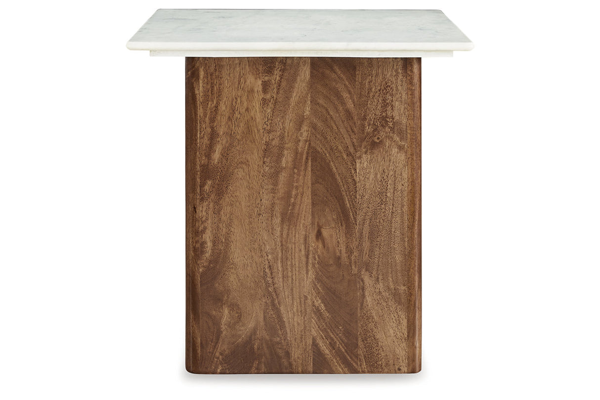 Isanti Light Brown/White Coffee Table and 2 End Tables from Ashley - Luna Furniture