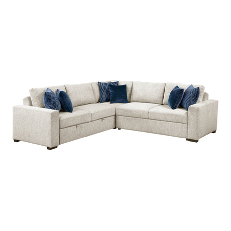 8548BE*42ACLCR2AA (4)3-Piece Sectional with Pull-out Bed from Homelegance - Luna Furniture