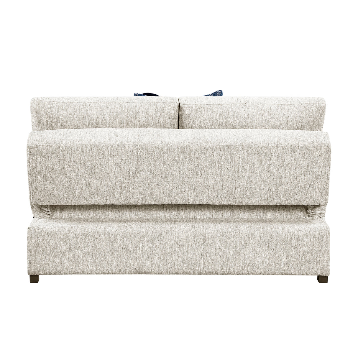 Isla Beige 3-Piece Sectional with Reversible Chaise, Pull-out Bed, Hidden Storage and Ottoman, Click Motion Back from Homelegance - Luna Furniture