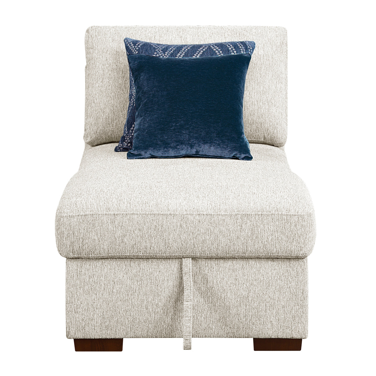 Isla Beige 5-Piece Sectional with Reversible Chaise, Pull-out Bed and Hidden Storage from Homelegance - Luna Furniture