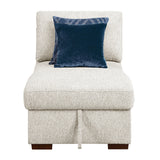 Isla Beige 5-Piece Sectional with Reversible Chaise, Pull-out Bed and Hidden Storage from Homelegance - Luna Furniture