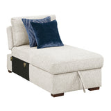 Isla Beige 5-Piece Sectional with Reversible Chaise, Pull-out Bed and Hidden Storage from Homelegance - Luna Furniture