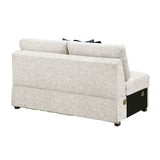8548BE*7VC2ACR2ACLACAOT (7)6-Piece Sectional with Reversible Chaise, Pull-out Bed, Hidden Storage and Ottoman from Homelegance - Luna Furniture