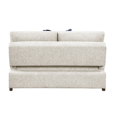 Isla Beige Loveseat with Pull-out Bed and Click Motion Back from Homelegance - Luna Furniture