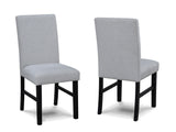 Isla Light Gray Round Dining Set from Crown Mark - Luna Furniture
