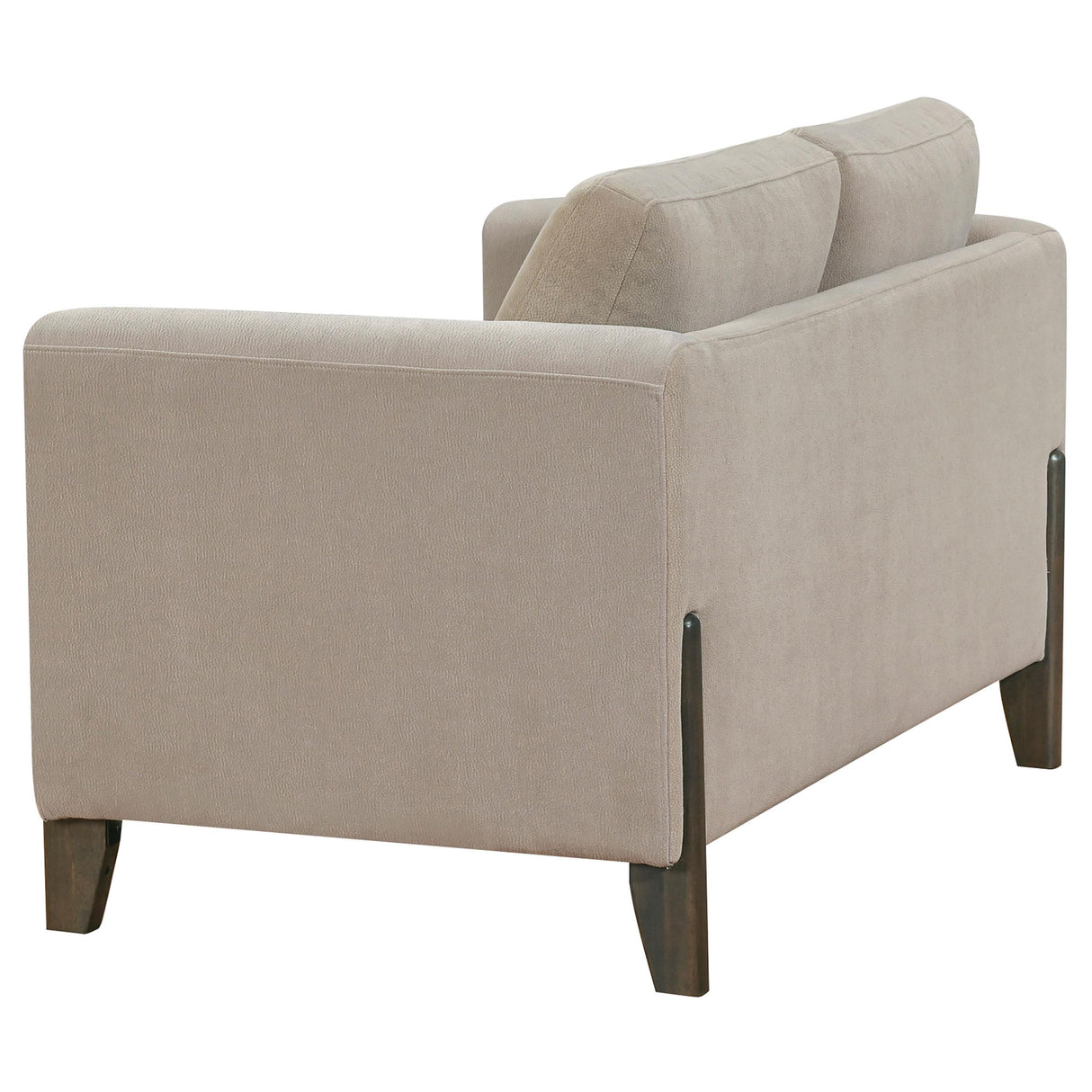 Islington Taupe 2-Piece Upholstered Panel Arm Living Room Set from Coaster - Luna Furniture