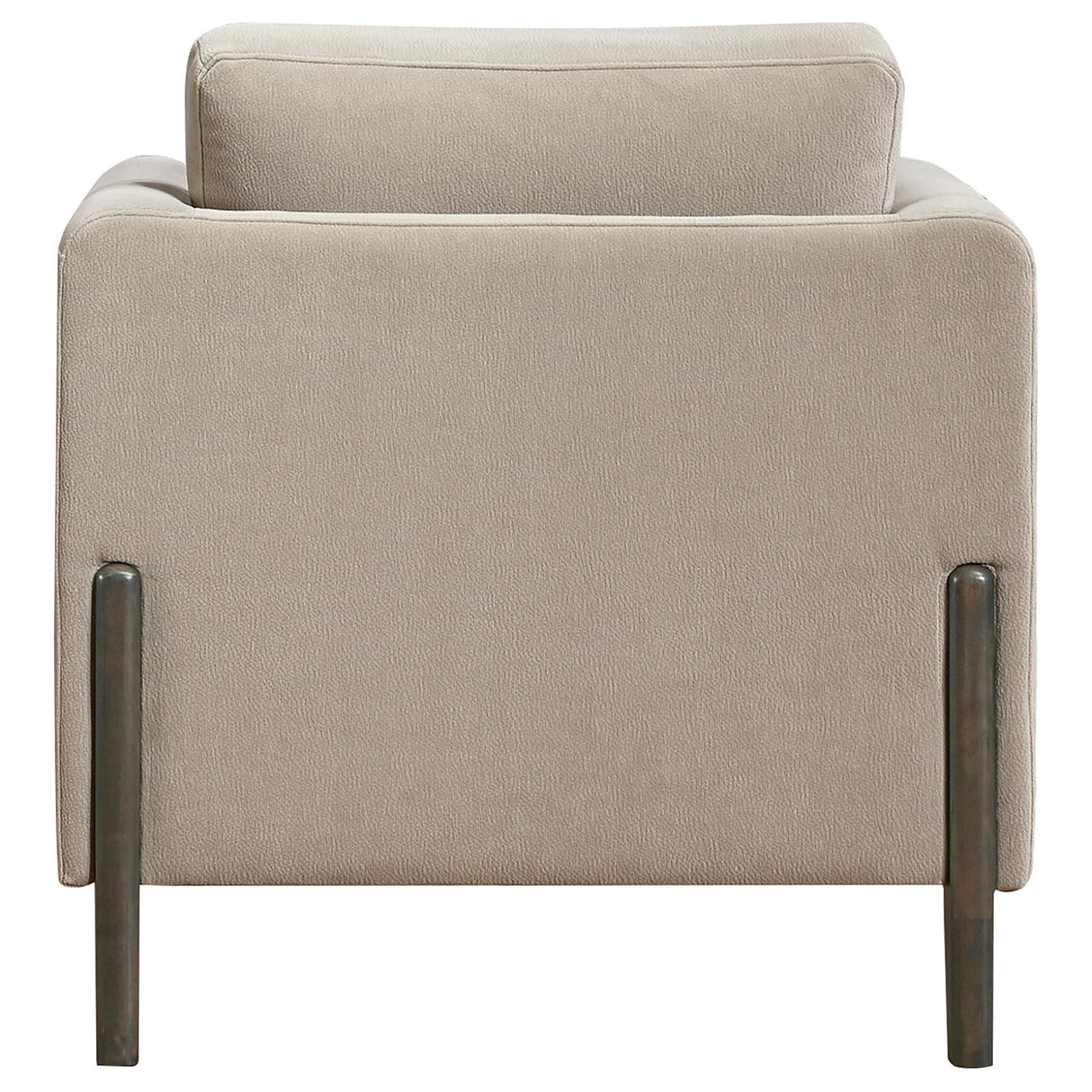 Islington Taupe Fabric Upholstered Panel Arm Accent Chair from Coaster - Luna Furniture