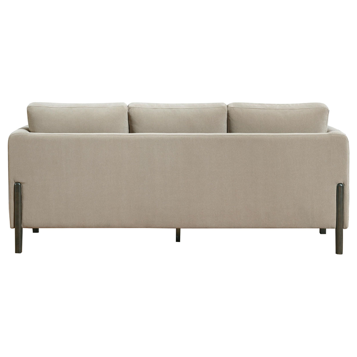 Islington Taupe Fabric Upholstered Panel Arm Sofa from Coaster - Luna Furniture
