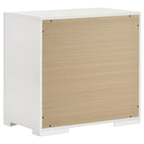 Ives White High Gloss 2-Drawer Nightstand from Coaster - Luna Furniture