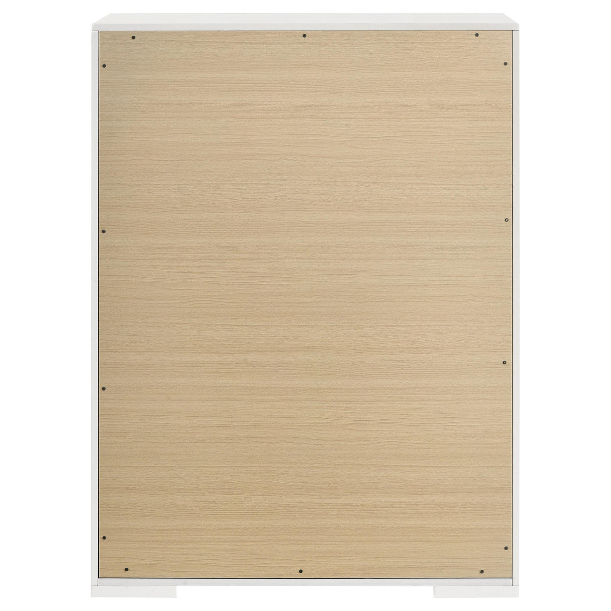 Ives White High Gloss 5-Drawer Bedroom Chest from Coaster - Luna Furniture