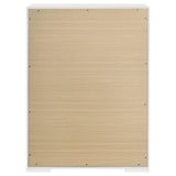 Ives White High Gloss 5-Drawer Bedroom Chest from Coaster - Luna Furniture