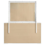 Ives White High Gloss 6-Drawer Dresser and Mirror from Coaster - Luna Furniture