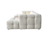 Ivy Ivory Boucle Double Chaise 146" Sectional from Nova Furniture - Luna Furniture