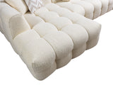 Ivy Ivory Boucle LAF Sectional from Nova Furniture - Luna Furniture