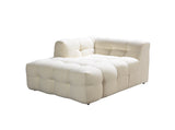 Ivy Ivory Boucle LAF Sectional from Nova Furniture - Luna Furniture