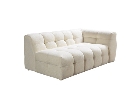 Ivy Ivory Boucle LAF Sectional from Nova Furniture - Luna Furniture
