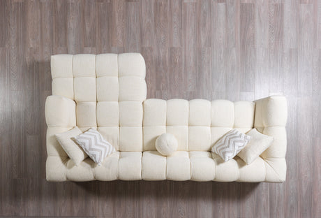 Ivy Ivory Boucle RAF Sectional from Nova Furniture - Luna Furniture