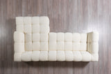 Ivy Ivory Boucle RAF Sectional from Nova Furniture - Luna Furniture