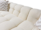 Ivy Ivory Boucle RAF Sectional from Nova Furniture - Luna Furniture