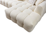 Ivy Ivory Boucle RAF Sectional from Nova Furniture - Luna Furniture
