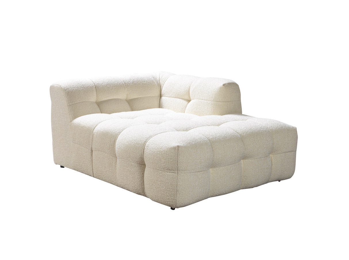 Ivy Ivory Boucle RAF Sectional from Nova Furniture - Luna Furniture