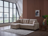 Ivy Koopsi Beige Sleeper Storage Sectional from Bellona - Luna Furniture