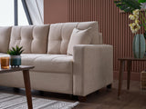 Ivy Koopsi Beige Sleeper Storage Sectional from Bellona - Luna Furniture