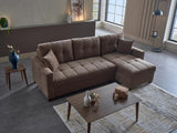 Ivy Koopsi Brown Sleeper Storege Sectional from Bellona - Luna Furniture