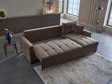 Ivy Koopsi Brown Sleeper Storege Sectional from Bellona - Luna Furniture