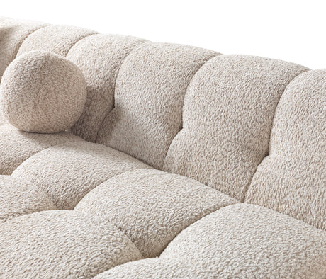 Ivy Sand Boucle Double Chaise 146" Sectional from Nova Furniture - Luna Furniture