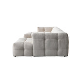 Ivy Sand Boucle Double Chaise 146" Sectional from Nova Furniture - Luna Furniture