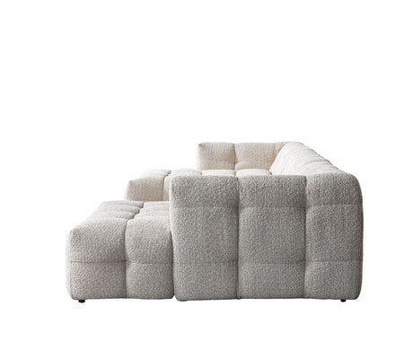 Ivy Sand Boucle Double Chaise 146" Sectional from Nova Furniture - Luna Furniture