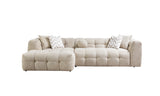 Ivy Sand Boucle LAF 110" Sectional from Nova Furniture - Luna Furniture