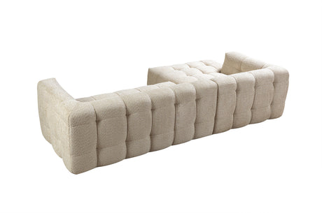 Ivy Sand Boucle LAF 110" Sectional from Nova Furniture - Luna Furniture