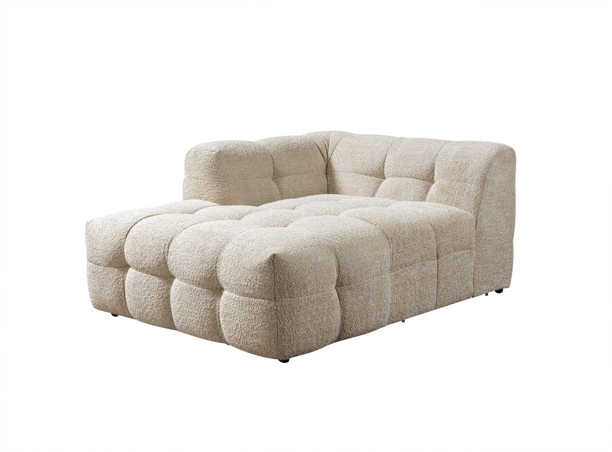 Ivy Sand Boucle LAF 110" Sectional from Nova Furniture - Luna Furniture