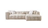 Ivy Sand Boucle RAF Chaise Sectional from Nova Furniture - Luna Furniture