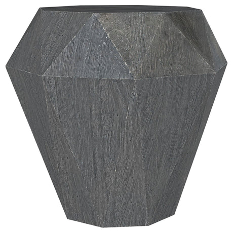 Jacinto Gray Geometric Solid Mango Wood Side Table from Coaster - Luna Furniture