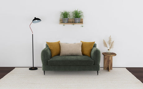 Jade Green Chenille Modern Track Arm Loveseat from Coaster - Luna Furniture