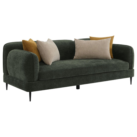 Jade Green Chenille Modern Track Arm Sofa from Coaster - Luna Furniture